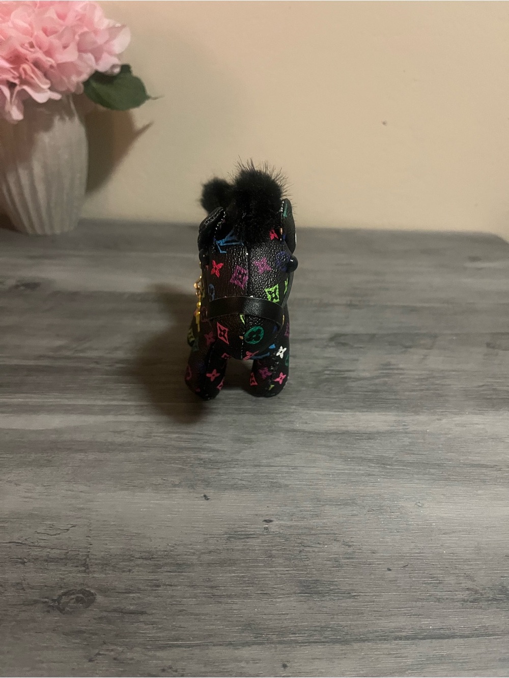 Black Multicolor Pony Bag Charm - Picture 3 of 6